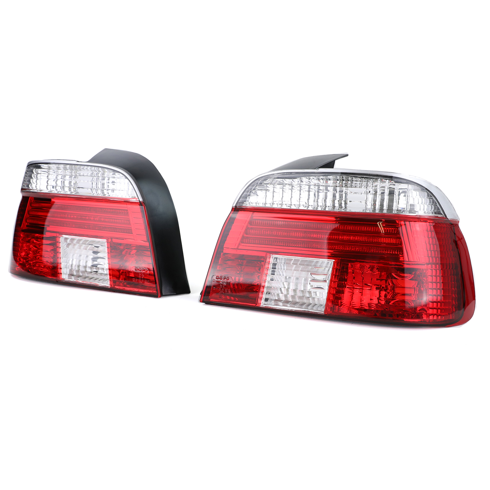 Helder glas achterlichten rood wit kristal voor BMW 5 Serie E39 Sedan 95-00 - Afbeelding 2