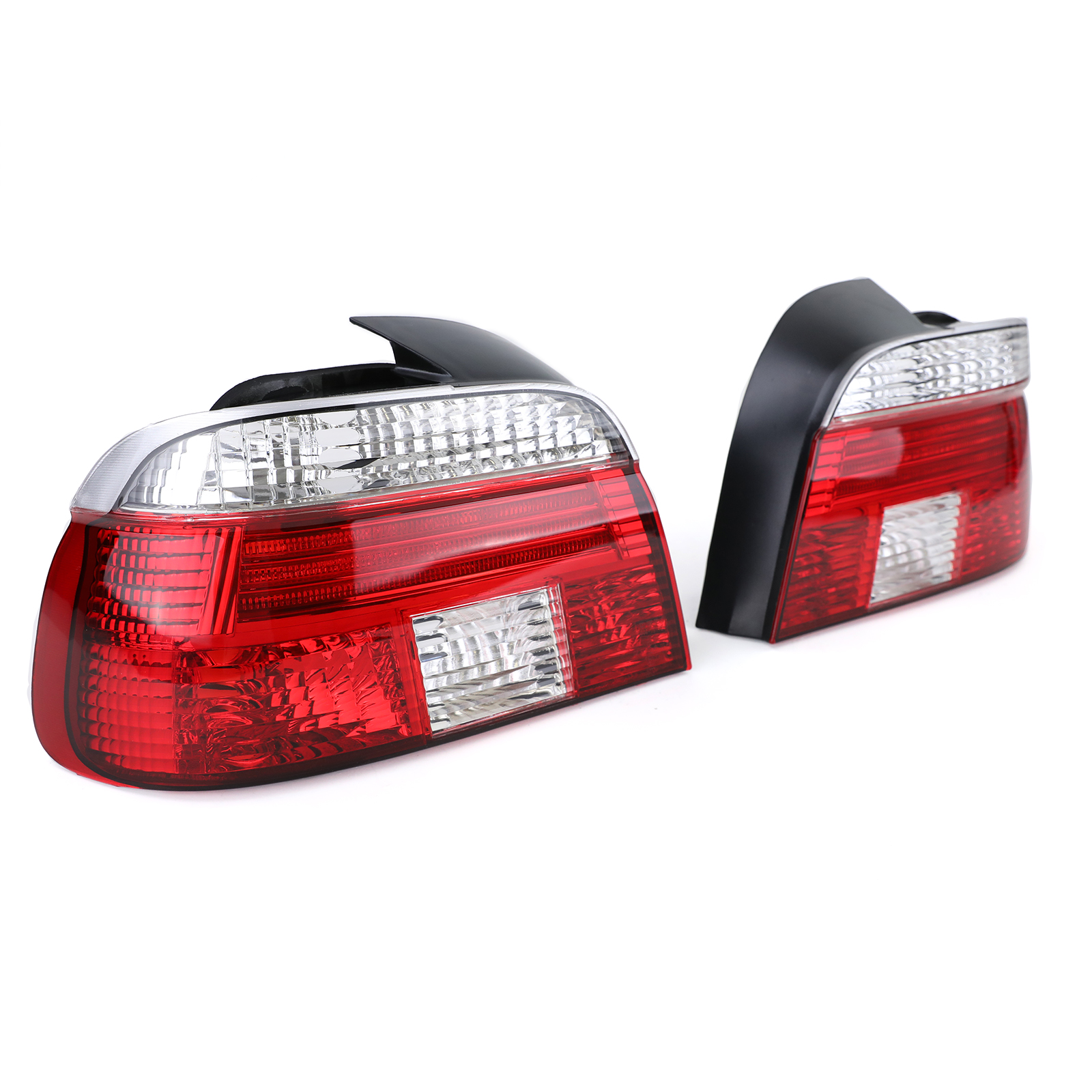 Helder glas achterlichten rood wit kristal voor BMW 5 Serie E39 Sedan 95-00 - Afbeelding 3