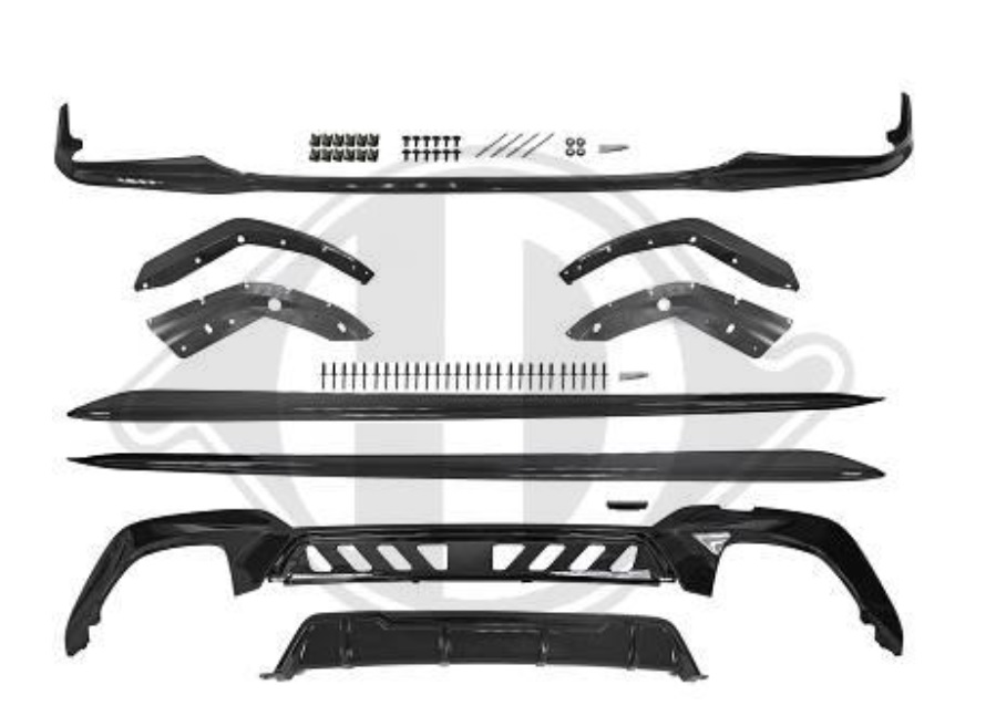 Bmw 3serie G20/G21 Sportieve Spoilers pakket Hoogglans zwart 3 Delig
