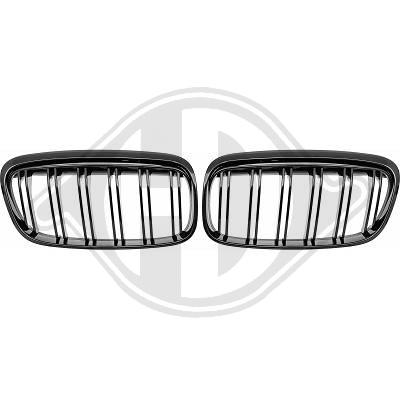 Grillset Dubble spaken glanzend zwart voor BMW 2-Serie F45/F46 BJ '14 tot '17
