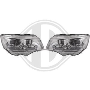 Volkswagen T6 Koplampenset - Verfijnde Verlichting met Helder Glas/Chroom (2019 en nieuwer)