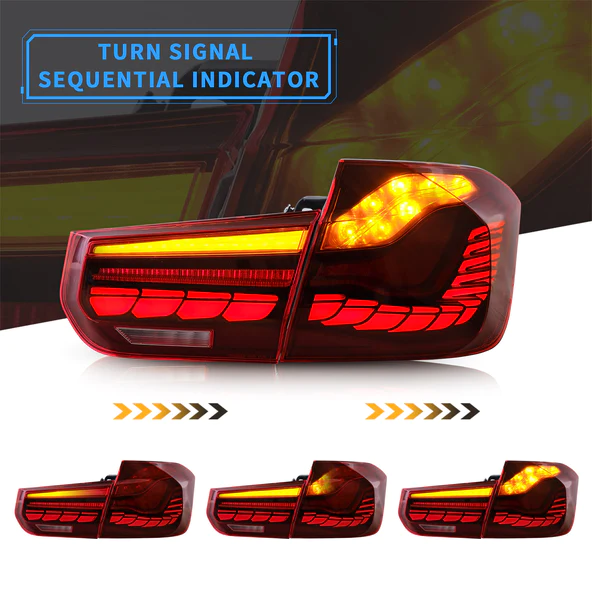 BMW F30 Oled Achterlichtenset Bj 2012-2019 Donker Rood - Afbeelding 4