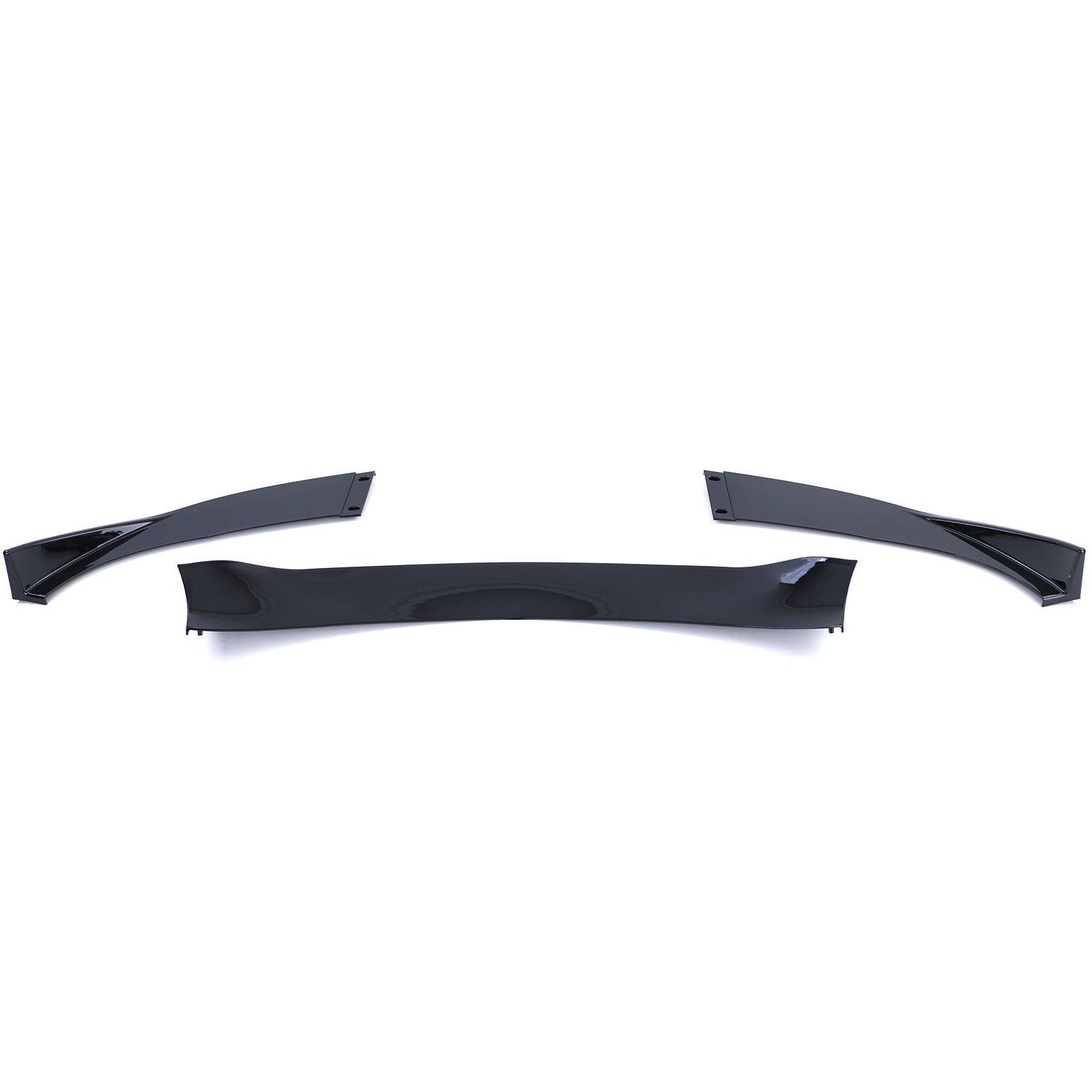 BMW E60/E61 M Tech Frontspoiler Bj '03-'10 Glans Zwart - Afbeelding 5