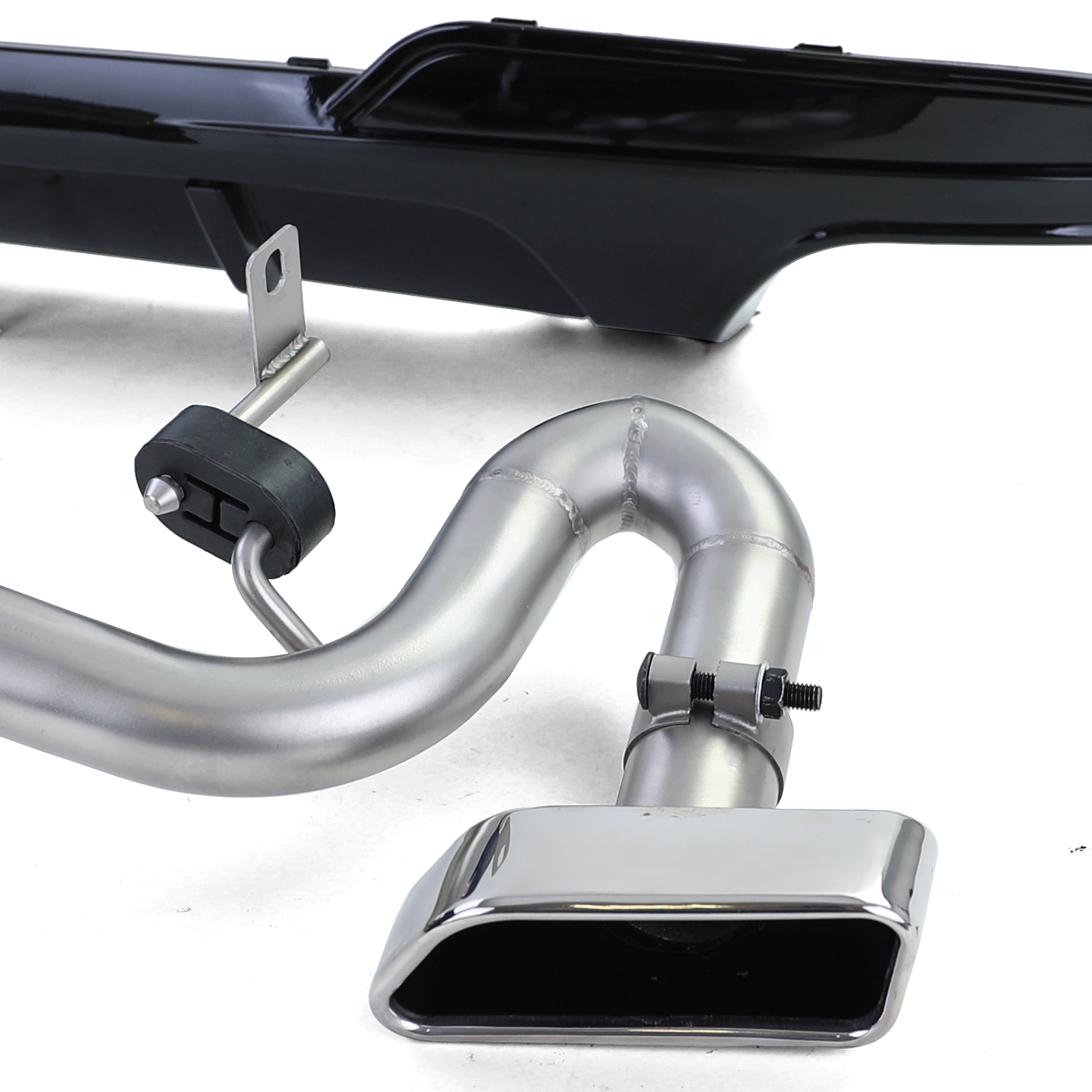 Achterdiffusor Glans + Duplex V8-uitlaatconversie passend voor BMW F10/F11 - Afbeelding 6