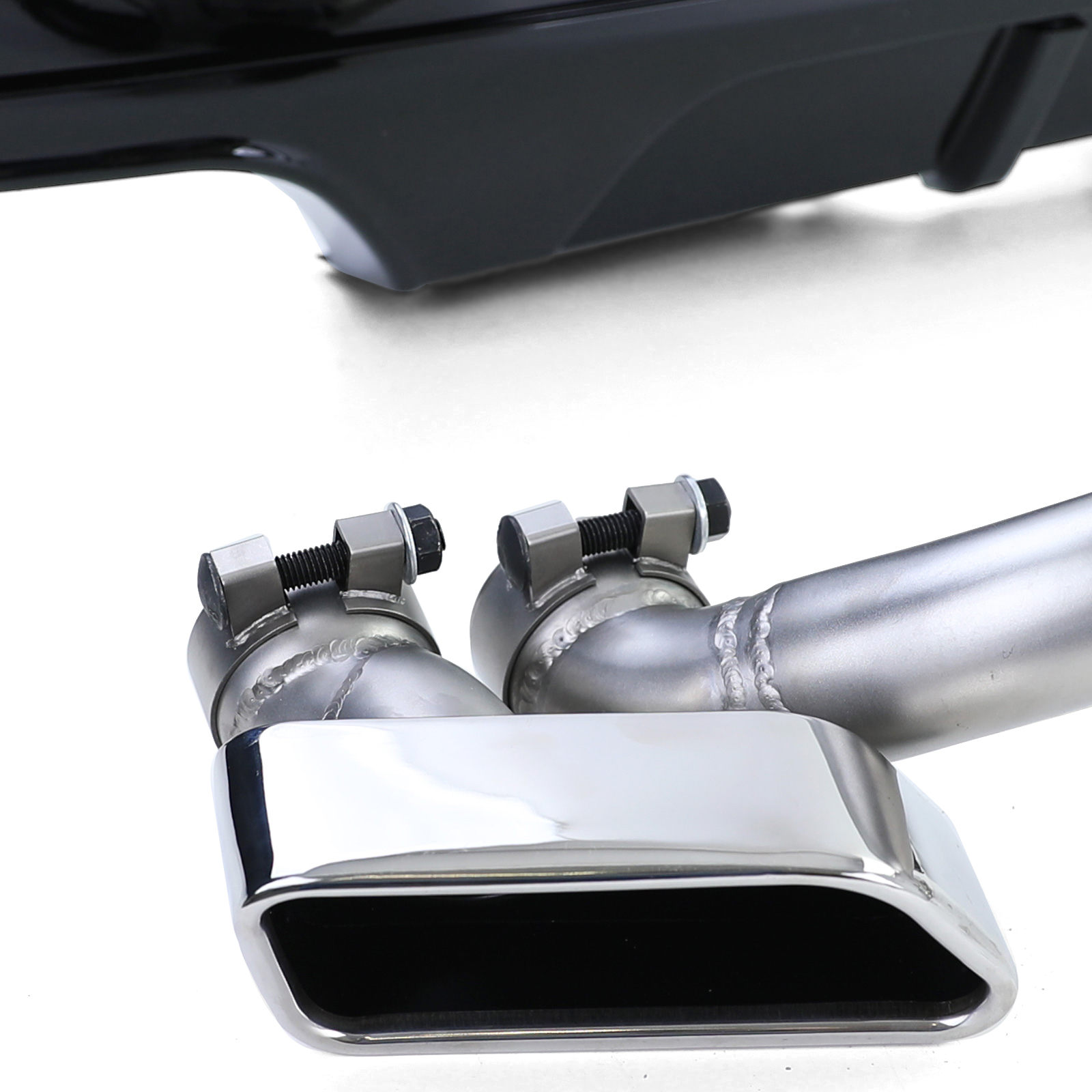Achterdiffusor Glans + Duplex V8-uitlaatconversie passend voor BMW F10/F11 - Afbeelding 7
