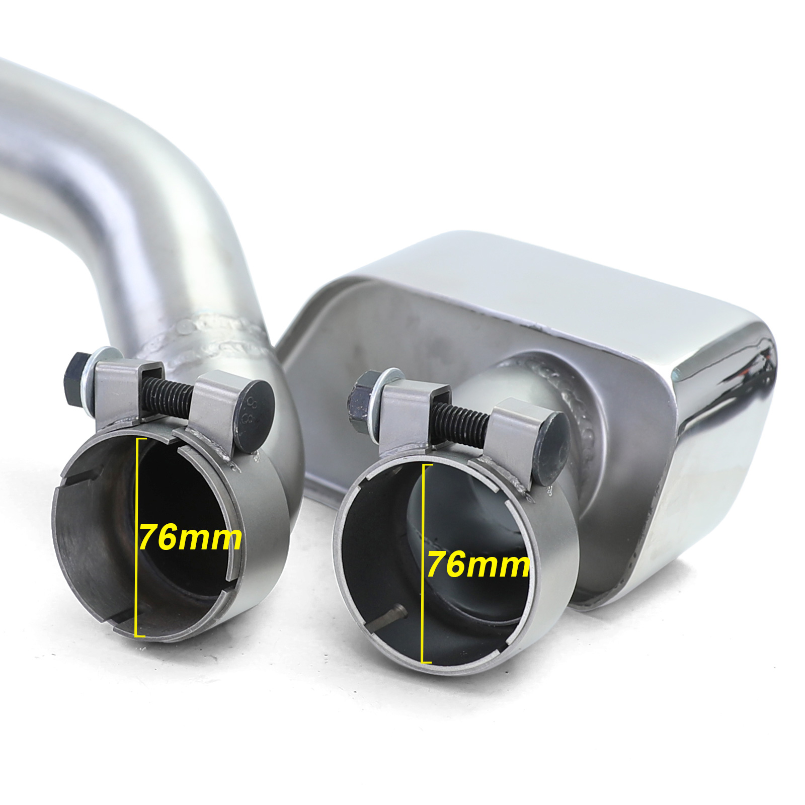 Achterdiffusor Glans + Duplex V8-uitlaatconversie passend voor BMW F10/F11 - Afbeelding 13
