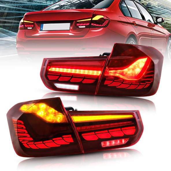 BMW F30 Oled Achterlichtenset Bj 2012-2019 Donker Rood - Afbeelding 3