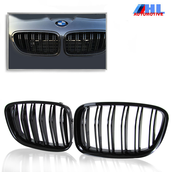 Grill Dubbel Spijls Mat Zwart BMW 5 serie GT F07 vanaf bj 2009 >>