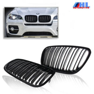 Grille DubbelSpijl Mat Zwart BMW X5 E70 /X6 E71 bj 06-14.