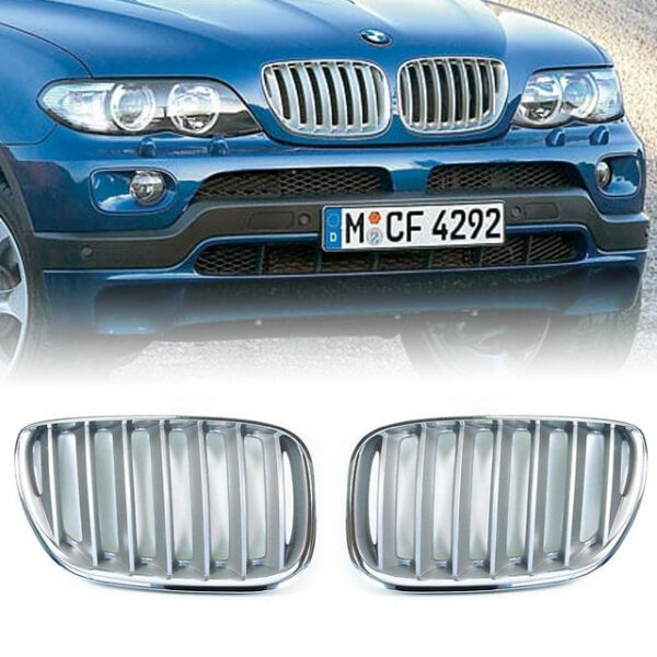Grille Nieren BMW E70 E71 E72 Chroom Titaan