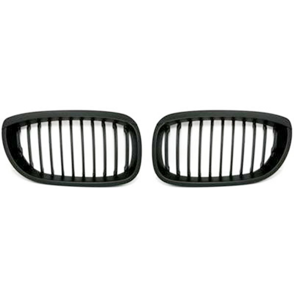 Grille Nieren BMW E46 Coupe/Cabrio vanaf 03/03 Mat Zwart