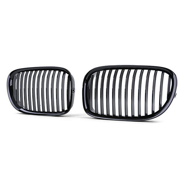 Sportgrillset Enkelspaken Glans zwart voor BMW 7 serie F01 F02 F03 F04 08-13 - Afbeelding 2