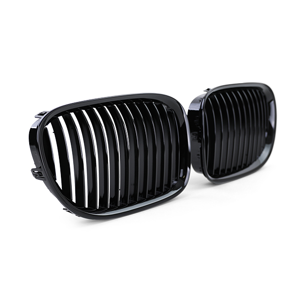 Sportgrillset Enkelspaken Glans zwart voor BMW 7 serie F01 F02 F03 F04 08-13 - Afbeelding 3