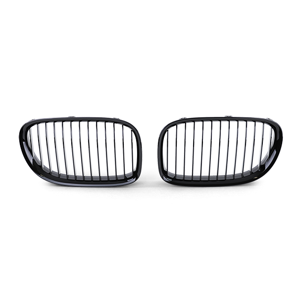 Sportgrillset Enkelspaken Glans zwart voor BMW 7 serie F01 F02 F03 F04 08-13 - Afbeelding 4