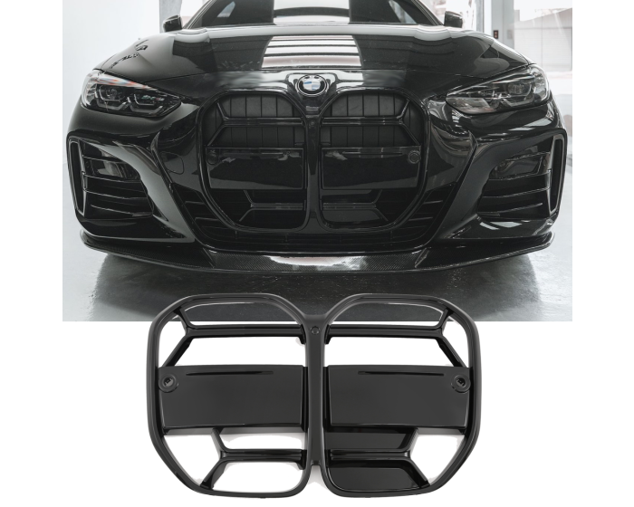 Sportieve Grille geschikt voor BMW 4-Serie G22 en G23 glans zwart