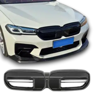 Sport Grille geschikt voor BMW 5-Serie G30 en G31 2020-2023 (lci) hoogglans zwart