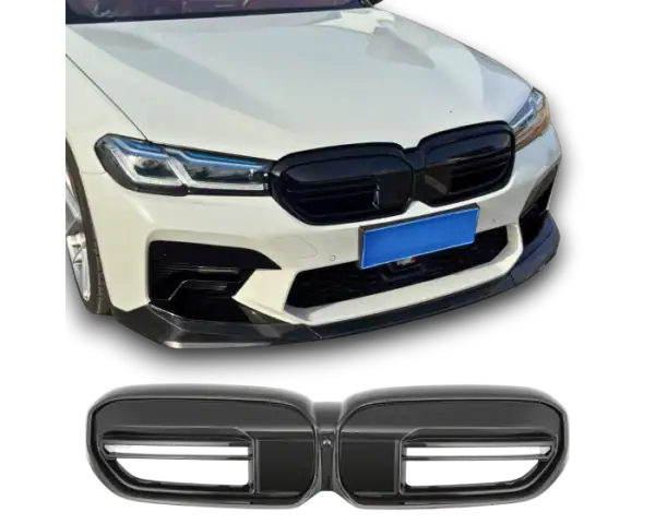 Sport Grille geschikt voor BMW 5-Serie G30 en G31 2020-2023 (lci) hoogglans zwart