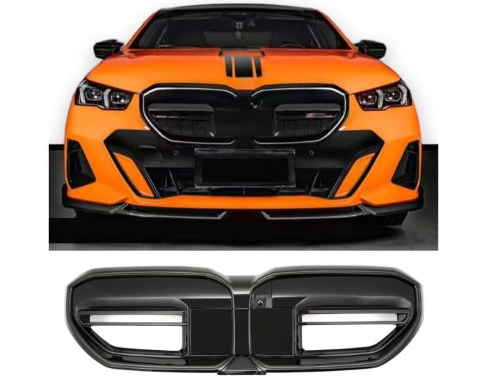 Sportgrille hoogglans zwart, geschikt voor BMW 5 Serie G60 G61 + LED-module - Afbeelding 2