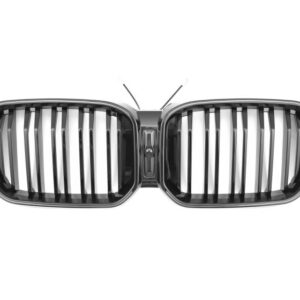 LED Sport Grille Dubbele Spijl Glanzend Zwart voor BMW X3 X4 G01 G02 LCI vanaf 2021