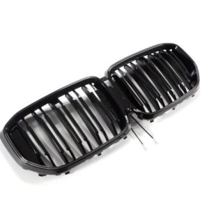 Sportgrille, dubbele spijlen, hoogglans zwart met LED-frame, geschikt voor BMW X5 G05 LCI vanaf 04/2023