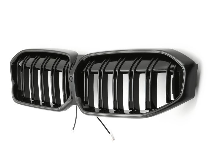 LED Sport Grille Dubbele Spijl Glanzend Zwart voor BMW 3 Serie G20 G21 LCI vanaf 07/2022 - Afbeelding 2