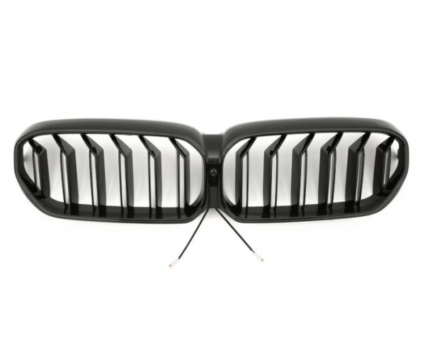 LED Sport Grille Dubbele Spijl Glanzend Zwart voor BMW 5 Serie G30 G31 LCI 2020–2023