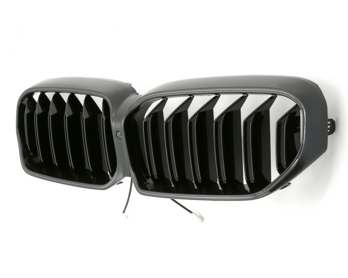 LED Sport Grille Dubbele Spijl Glanzend Zwart voor BMW 5 Serie G30 G31 LCI 2020–2023 - Afbeelding 2